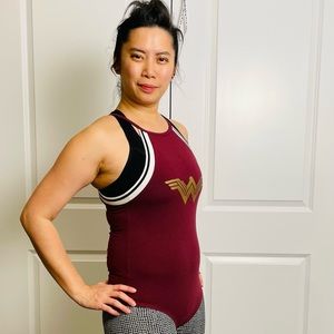 Wonder Woman Body Suit (Maroon, S)